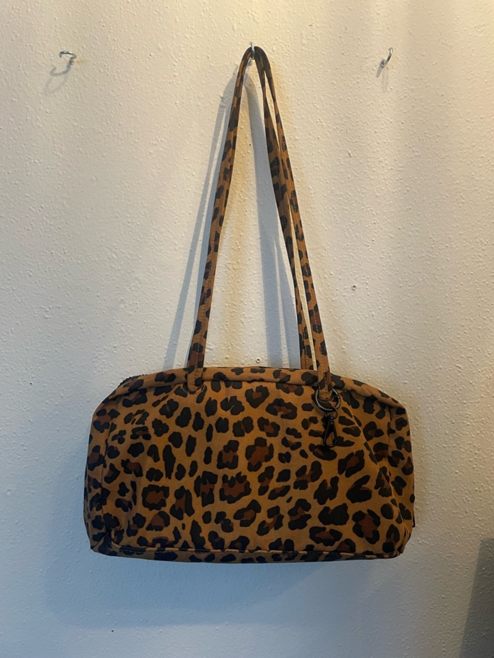 BAGGU Leopard Print Shoulder Bag - Brown & Black